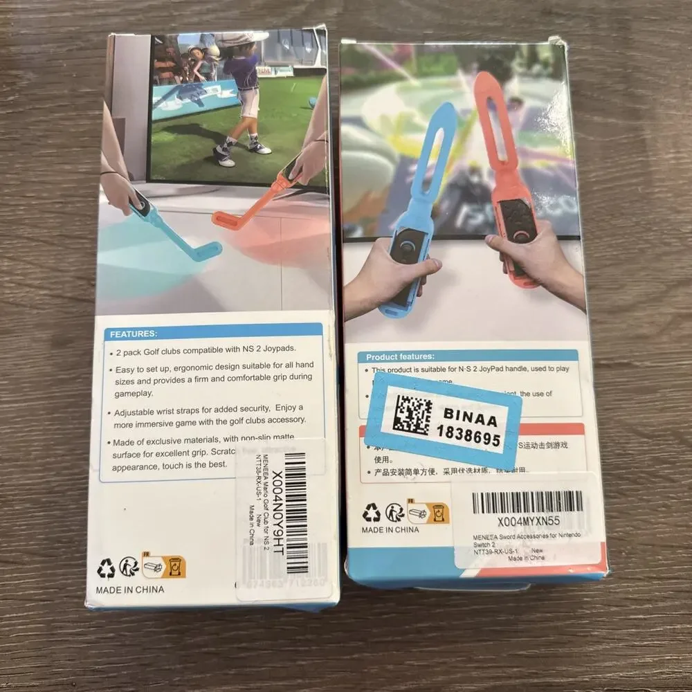 Nintendo Switch 2 Sword & Golf Grips Joy-Con Accessories Brand New